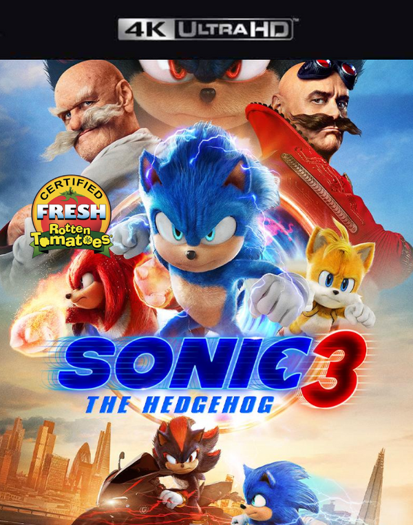 Sonic the Hedgehog 3 VUDU 4K or iTunes 4K